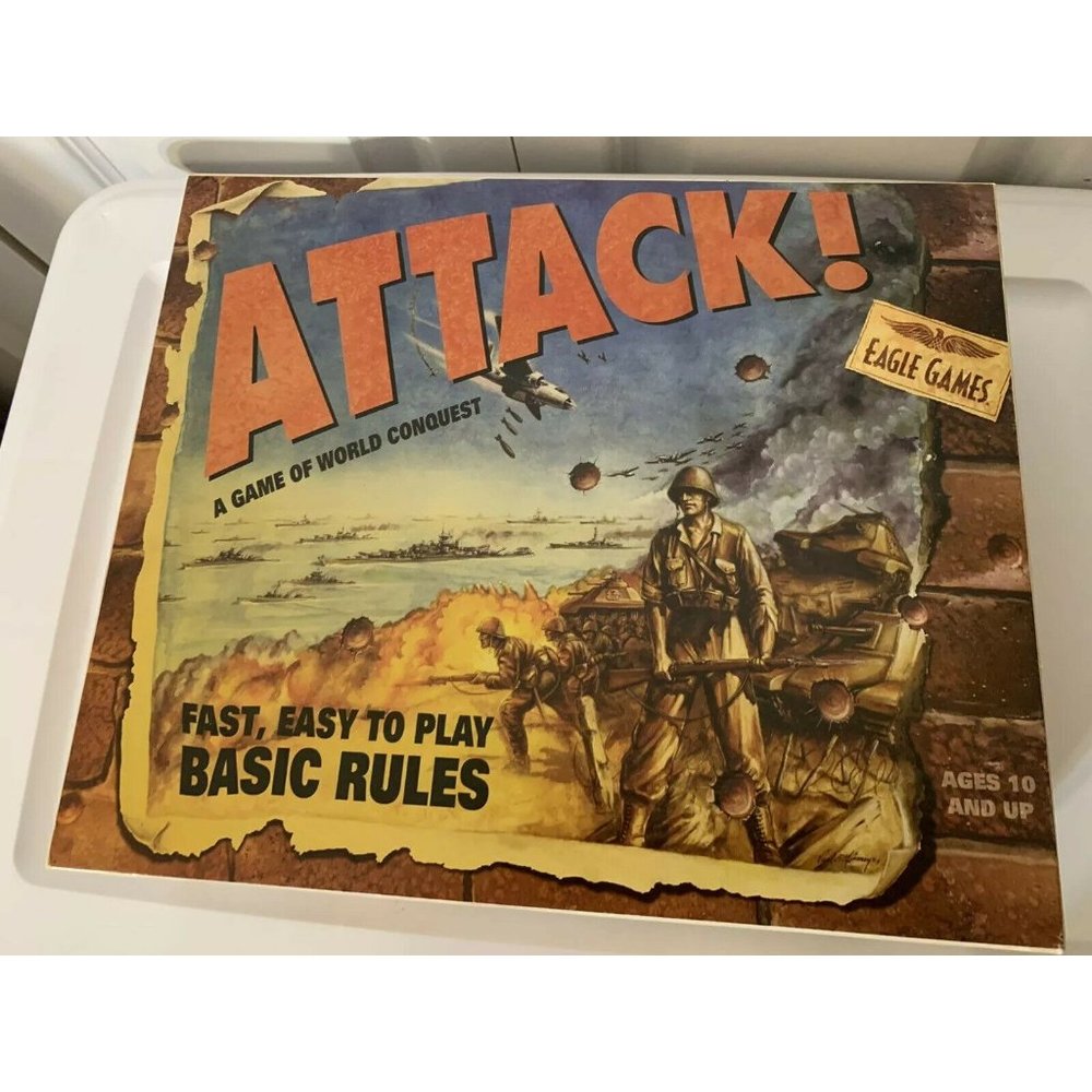 Vtg Eagle Games Attack! A‎ Game Of World Conquest Board Game 2003